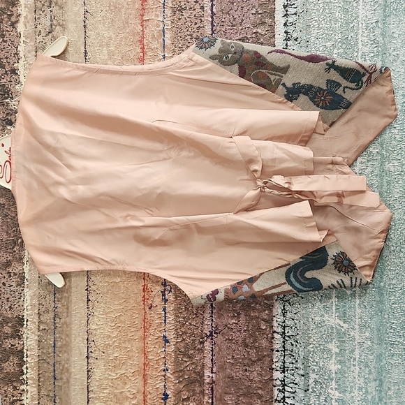 Whimsical Vintage Brocade Jungle Animal Vest - Picture 3 of 5